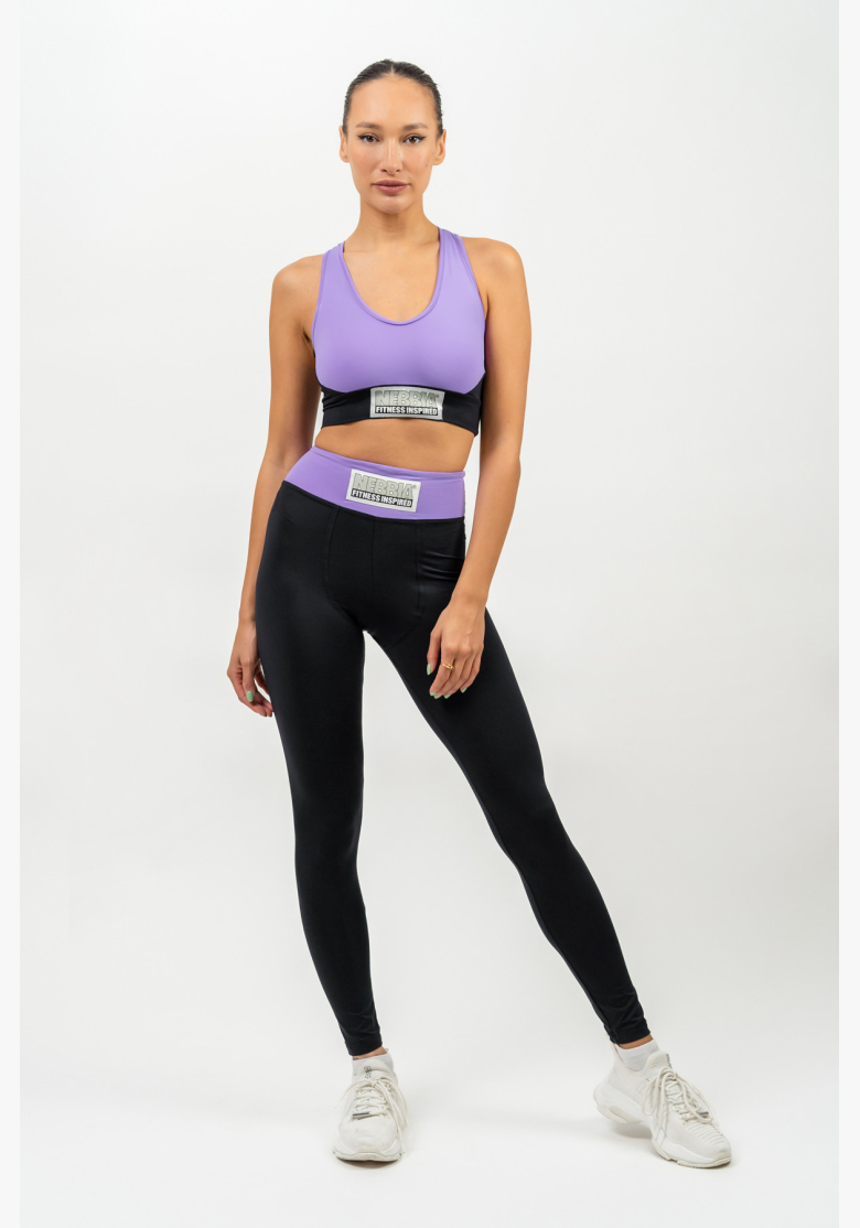 NEBBIA • Reinforced sports bra SIGNATURE purple • Nebshop.cz NEBBIA • Reinforced sports bra SIGNATURE purple • Nebshop.cz