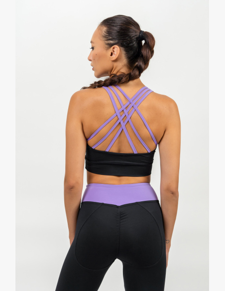 NEBBIA • Reinforced sports bra SIGNATURE purple • Nebshop.cz