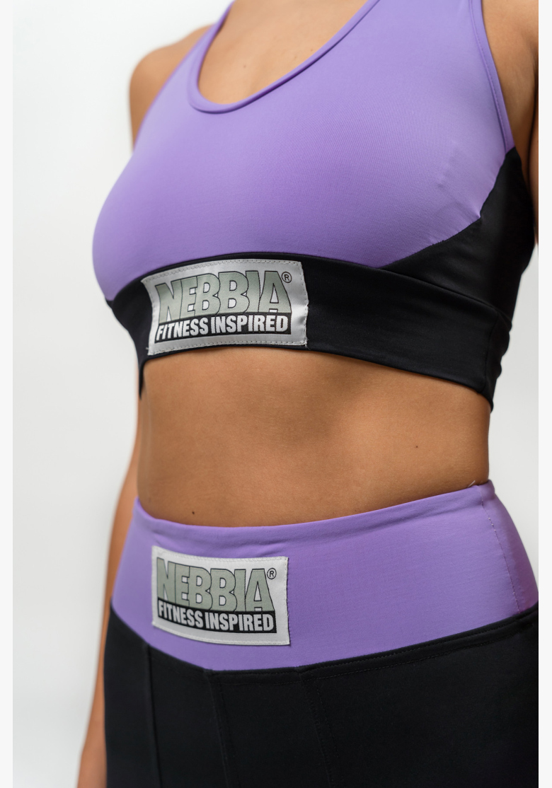 NEBBIA • Reinforced sports bra SIGNATURE purple • Nebshop.cz NEBBIA • Reinforced sports bra SIGNATURE purple • Nebshop.cz