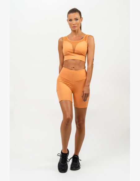 NEBBIA • Športová podprsenka so sieťkou PERFORMANCE oranžová • Nebshop.sk