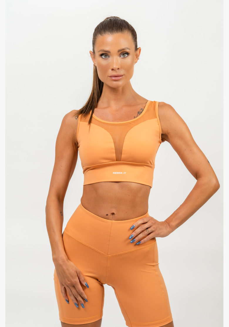 NEBBIA • Športová podprsenka so sieťkou PERFORMANCE oranžová • Nebshop.sk NEBBIA • Športová podprsenka so sieťkou PERFORMANCE oranžová • Nebshop.sk
