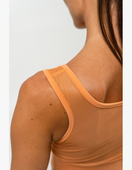 NEBBIA • Športová podprsenka so sieťkou PERFORMANCE oranžová • Nebshop.sk