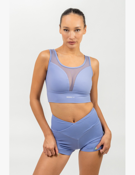 NEBBIA • Športová podprsenka s sieťkou PERFORMANCE fialová • Nebshop.sk