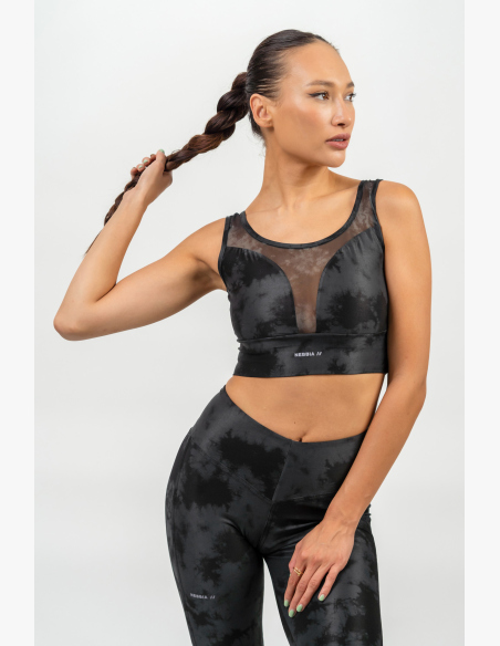 NEBBIA • Športová podprsenka so sieťkou IMPACT čierna • Nebshop.sk