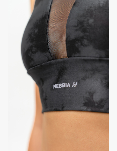 NEBBIA • Športová podprsenka so sieťkou IMPACT čierna • Nebshop.sk