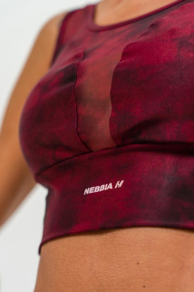 NEBBIA • Reggiseno sportivo con rete IMPACT rosso • Nebshop.it 2