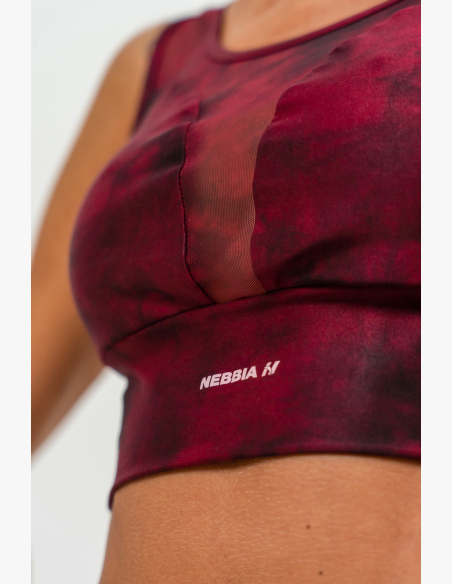 NEBBIA • Športová podprsenka so sieťkou IMPACT červená • Nebshop.sk