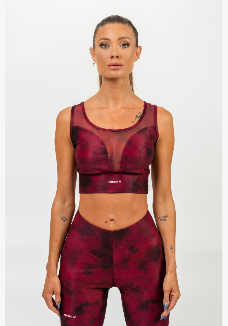 NEBBIA • Sports bra with mesh IMPACT red • Nebshop.cz NEBBIA • Sports bra with mesh IMPACT red • Nebshop.cz