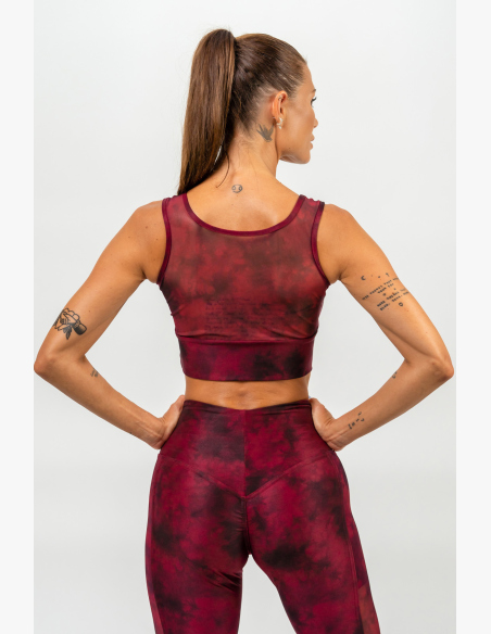 NEBBIA • Sports bra with mesh IMPACT red • Nebshop.cz