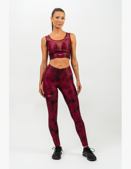 NEBBIA • Sports bra with mesh IMPACT red • Nebshop.cz