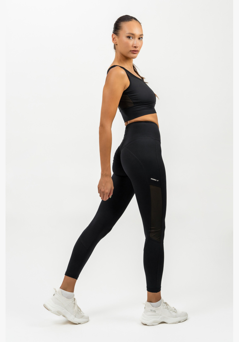 NEBBIA • Legíny s sieťkou s vysokým pásom PERFORMANCE čierna • Nebshop.sk NEBBIA • Legíny s sieťkou s vysokým pásom PERFORMANCE čierna • Nebshop.sk