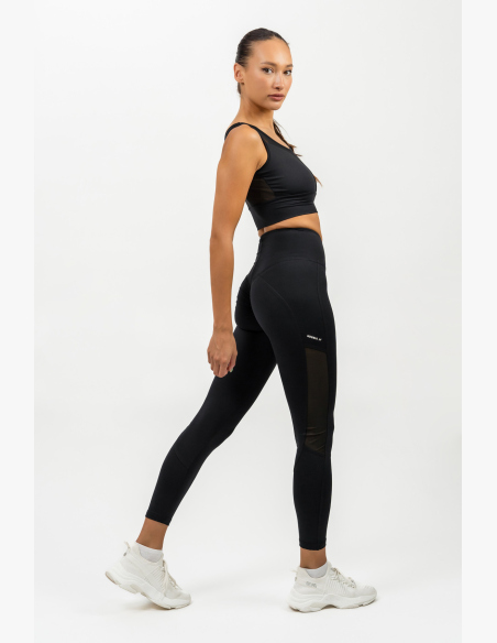 NEBBIA • Legíny s sieťkou s vysokým pásom PERFORMANCE čierna • Nebshop.sk