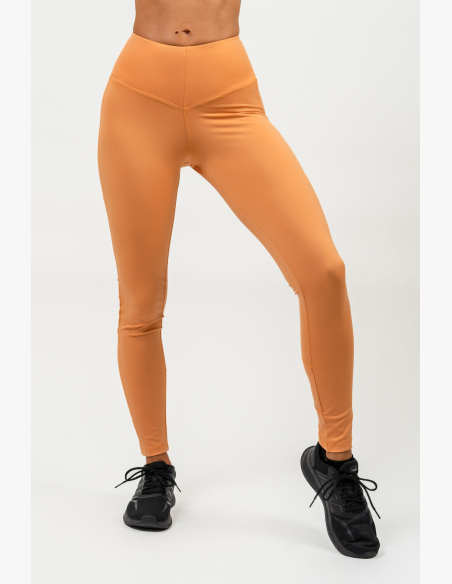 NEBBIA • Legíny so sieťkou s vysokým pásom PERFORMANCE oranžová • Nebshop.sk