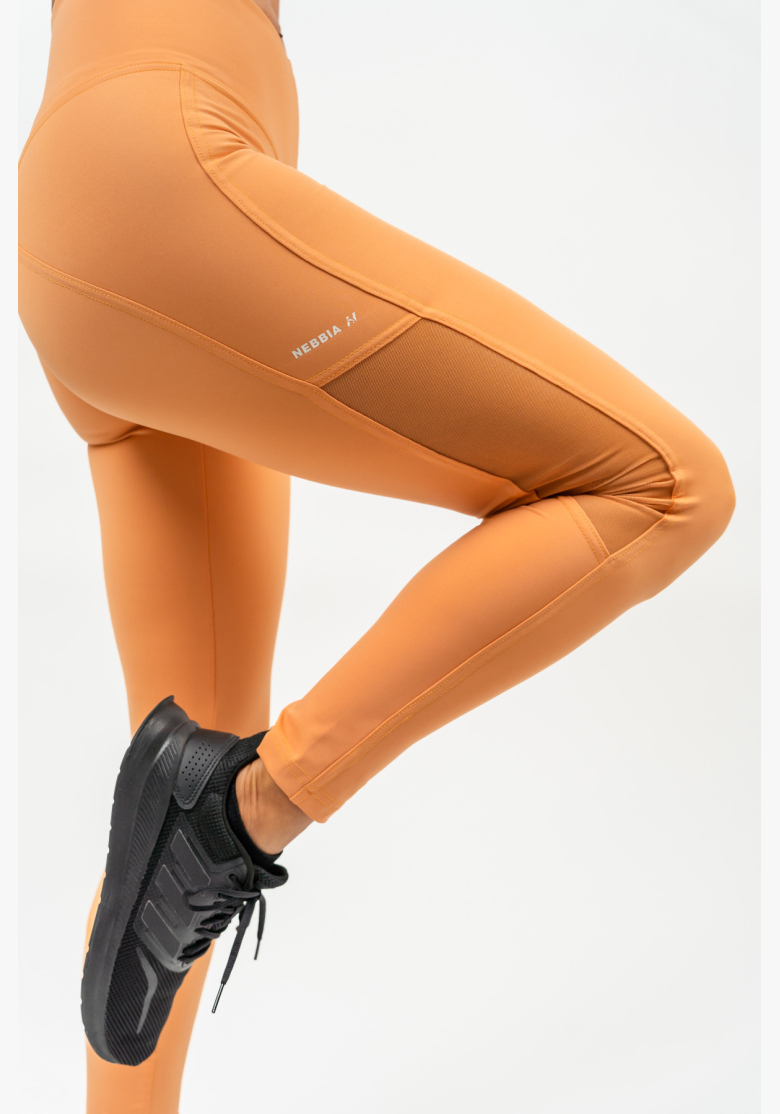 NEBBIA • Legíny so sieťkou s vysokým pásom PERFORMANCE oranžová • Nebshop.sk NEBBIA • Legíny so sieťkou s vysokým pásom PERFORMANCE oranžová • Nebshop.sk