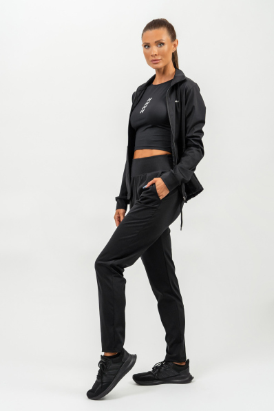 NEBBIA • Mikina na zips s odleskom SLEEK čierna • Nebshop.sk 2