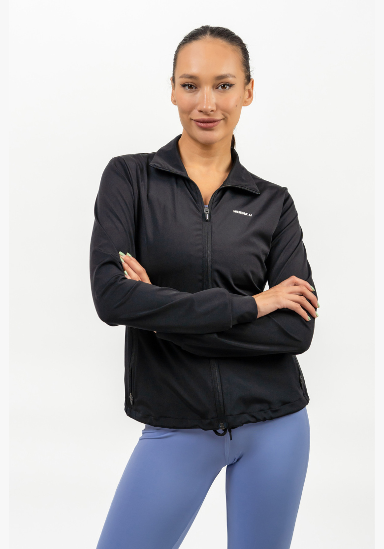 NEBBIA • Mikina na zips s odleskom SLEEK čierna • Nebshop.sk NEBBIA • Mikina na zips s odleskom SLEEK čierna • Nebshop.sk