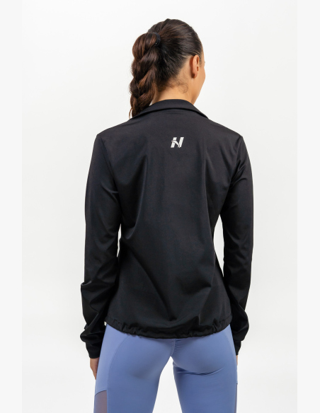 NEBBIA • Mikina na zips s odleskom SLEEK čierna • Nebshop.sk