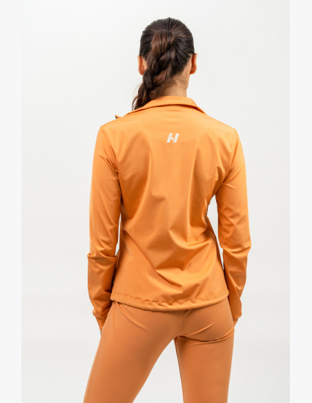 NEBBIA • Mikina na zip s odleskom SLEEK oranžová • Nebshop.sk