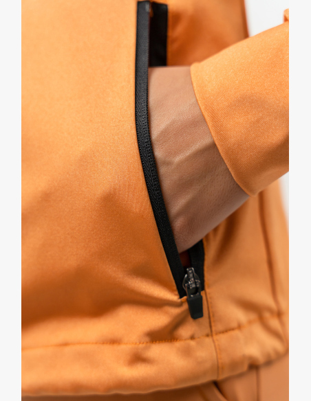 NEBBIA • Mikina na zip s odleskom SLEEK oranžová • Nebshop.sk