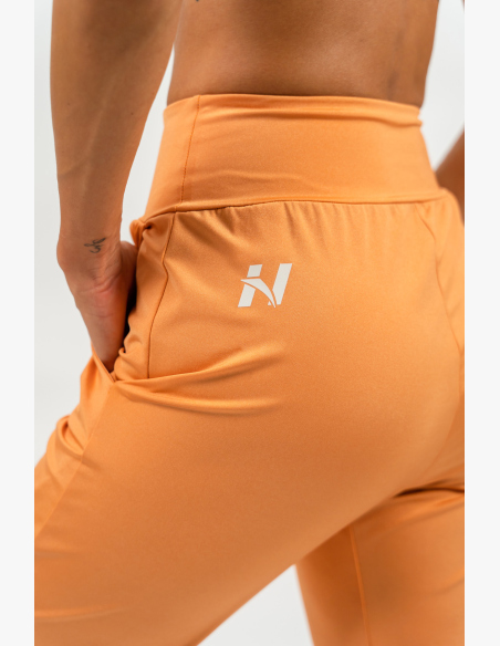 NEBBIA • Slim fit legíny s kapsami SLEEK oranžová • Nebshop.sk