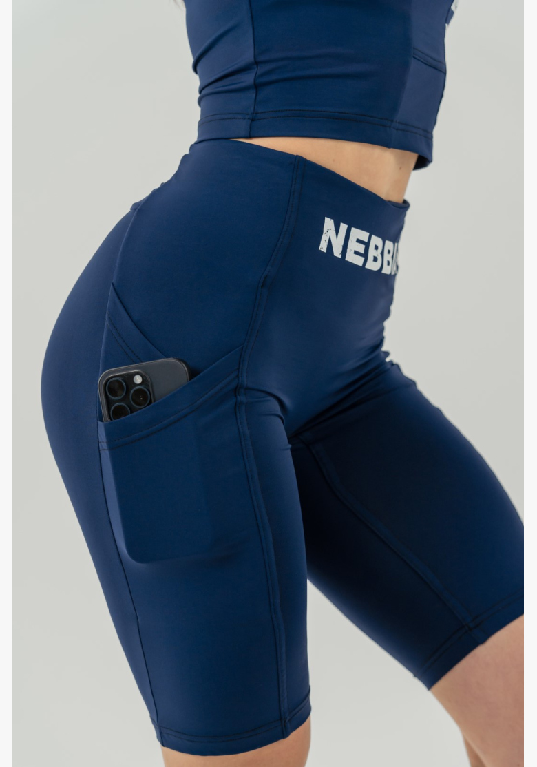 NEBBIA • Cyklistické šortky s vysokým pasem 10″ GYM THERAPY modré • Nebshop.sk NEBBIA • Cyklistické šortky s vysokým pasem 10″ GYM THERAPY modré • Nebshop.sk