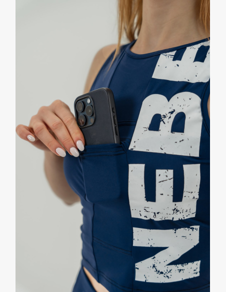 NEBBIA • Canotta SNATCHED blu • Nebshop.it