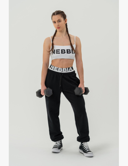 NEBBIA • Pantaloni sportivi MUSCLE MOMMY neri • Nebshop.cz