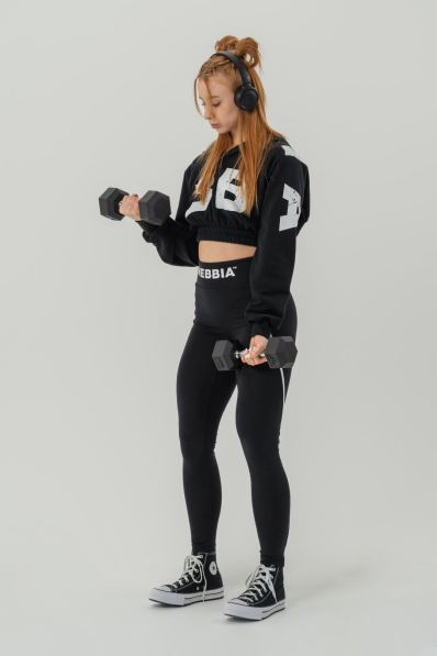 NEBBIA • Crop top mikina MUSCLE MOMMY • Nebshop.cz 2