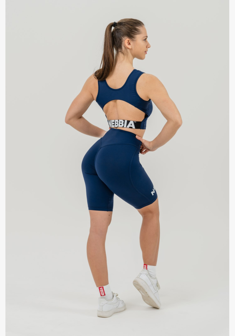 NEBBIA • Crop top tank top GYM THERAPY blue • Nebshop.cz NEBBIA • Crop top tank top GYM THERAPY blue • Nebshop.cz