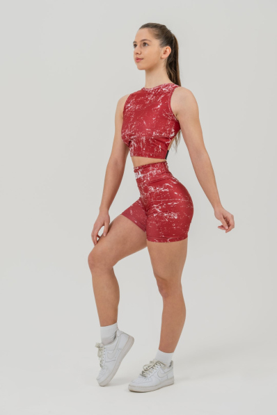 NEBBIA • Crop top tílko ROUGH GIRL  červené • Nebshop.cz