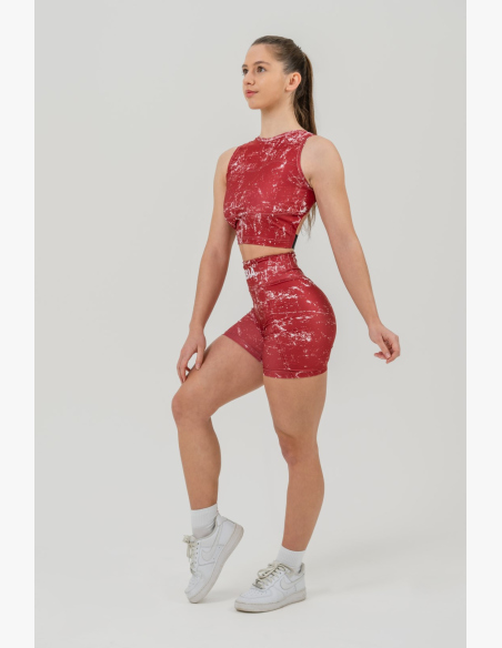NEBBIA • Top corto ROUGH GIRL rosso • Nebshop.cz