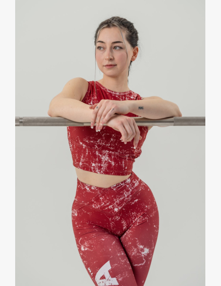 NEBBIA • Top corto ROUGH GIRL rosso • Nebshop.cz