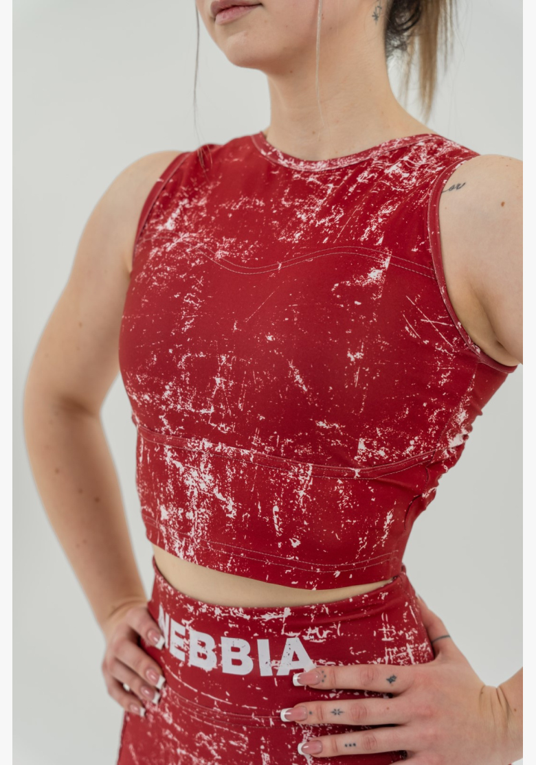 NEBBIA • Top corto ROUGH GIRL rosso • Nebshop.cz NEBBIA • Top corto ROUGH GIRL rosso • Nebshop.cz