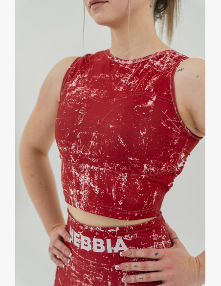 NEBBIA • Top corto ROUGH GIRL rosso • Nebshop.cz