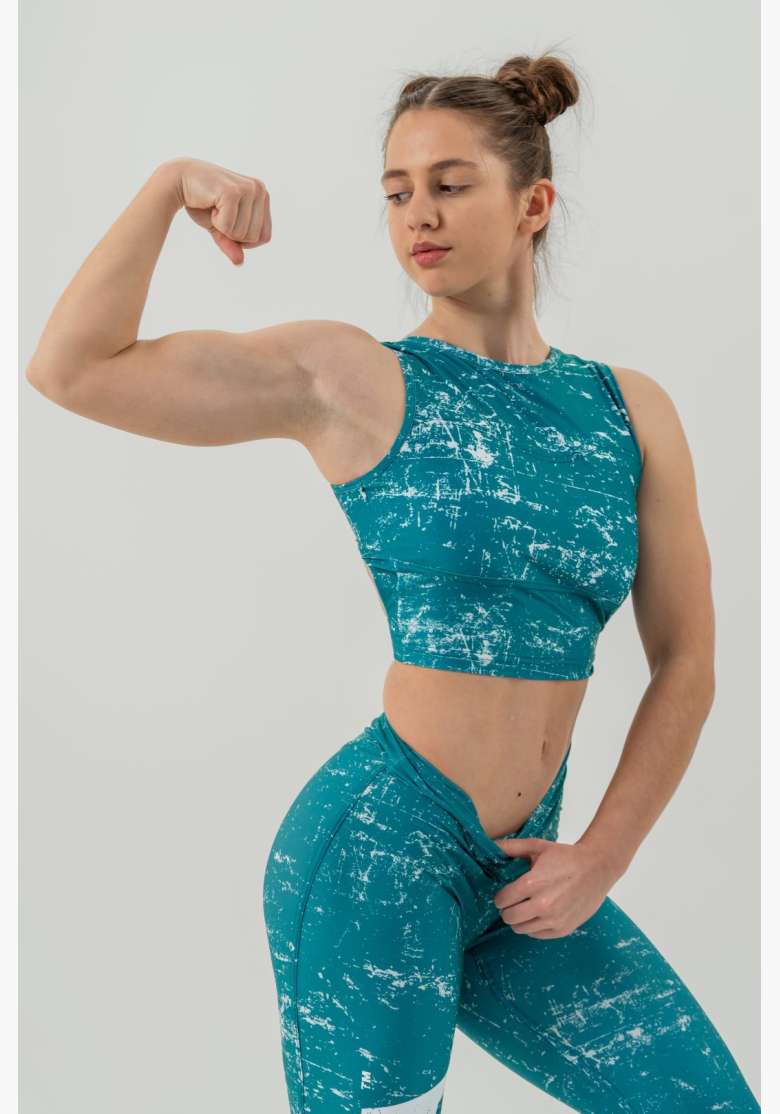 NEBBIA • Crop top tílko ROUGH GIRL zelené • Nebshop.cz NEBBIA • Crop top tílko ROUGH GIRL zelené • Nebshop.cz