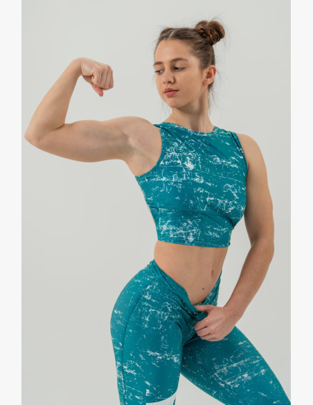 NEBBIA • Crop top tank top ROUGH GIRL green • Nebshop.com