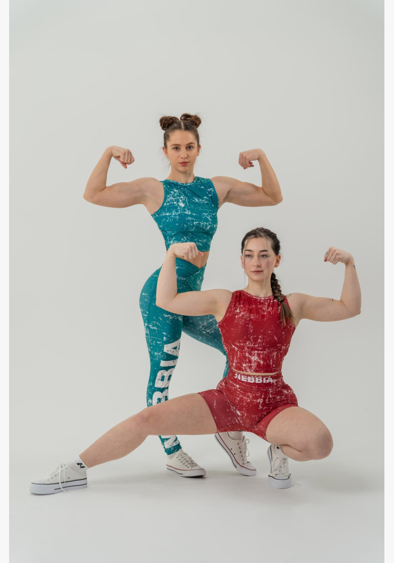 NEBBIA • Crop top tílko ROUGH GIRL zelené • Nebshop.cz NEBBIA • Crop top tílko ROUGH GIRL zelené • Nebshop.cz