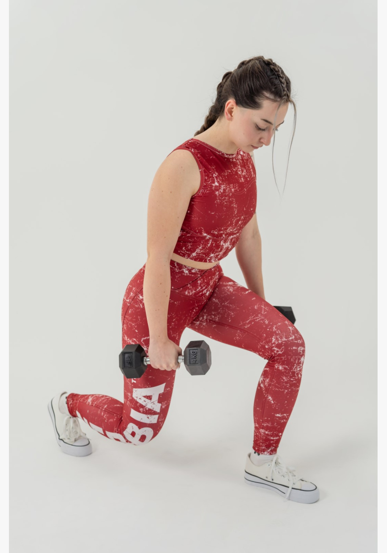NEBBIA • Leggings da allenamento ROUGH GIRL rossi • Nebshop.cz NEBBIA • Leggings da allenamento ROUGH GIRL rossi • Nebshop.cz