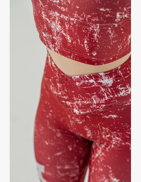 NEBBIA • Leggings da allenamento ROUGH GIRL rossi • Nebshop.cz