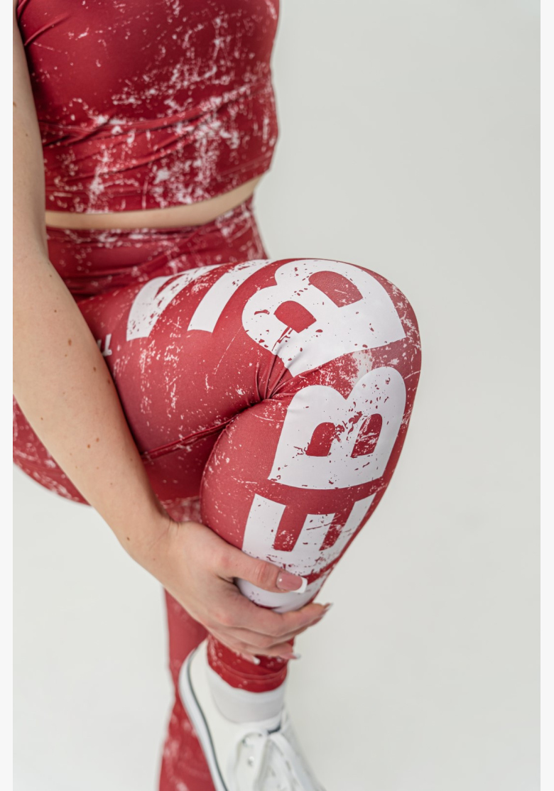 NEBBIA • Leggings da allenamento ROUGH GIRL rossi • Nebshop.cz NEBBIA • Leggings da allenamento ROUGH GIRL rossi • Nebshop.cz