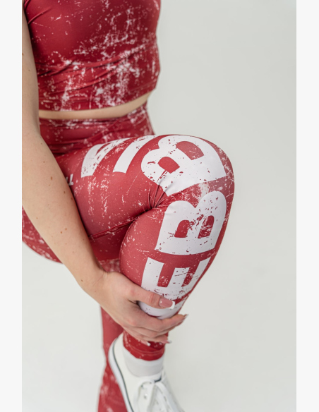 NEBBIA • Leggings da allenamento ROUGH GIRL rossi • Nebshop.cz