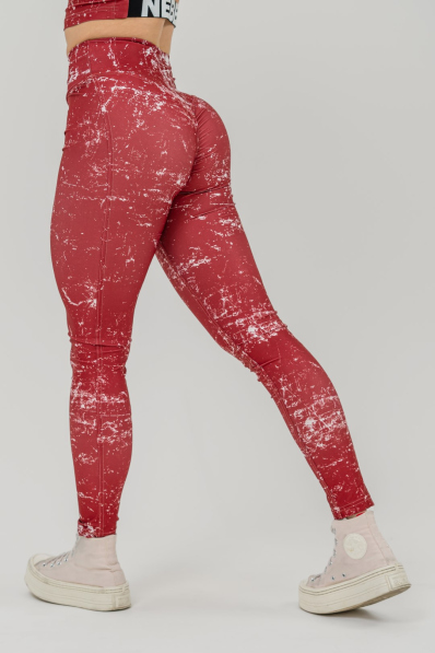 NEBBIA • Leggings da allenamento ROUGH GIRL rossi • Nebshop.cz