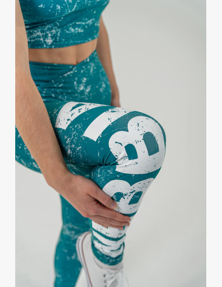 NEBBIA • Leggings per il fitness ROUGH GIRL verdi • Nebshop.it