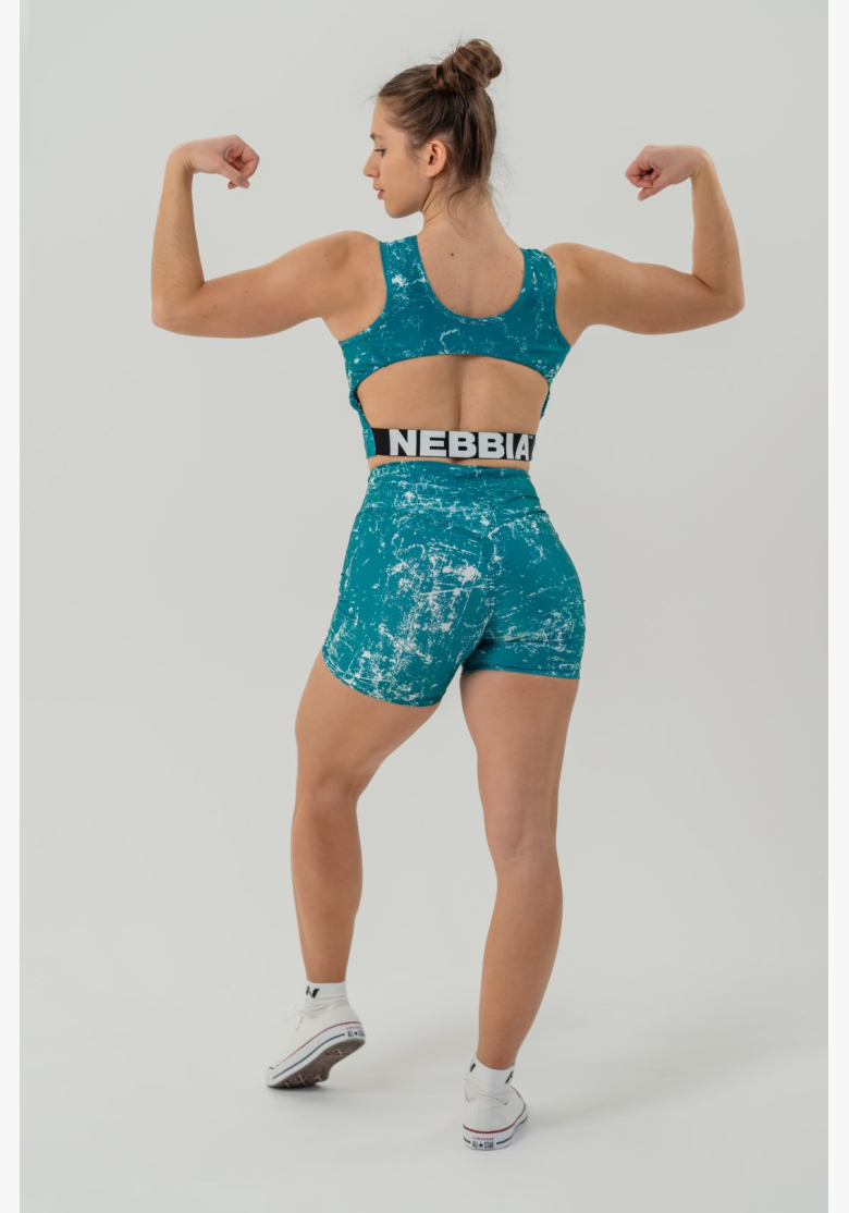 NEBBIA • 5" HAMMIES High-Waisted Leg Shorts Green • Nebshop.cz NEBBIA • 5" HAMMIES High-Waisted Leg Shorts Green • Nebshop.cz