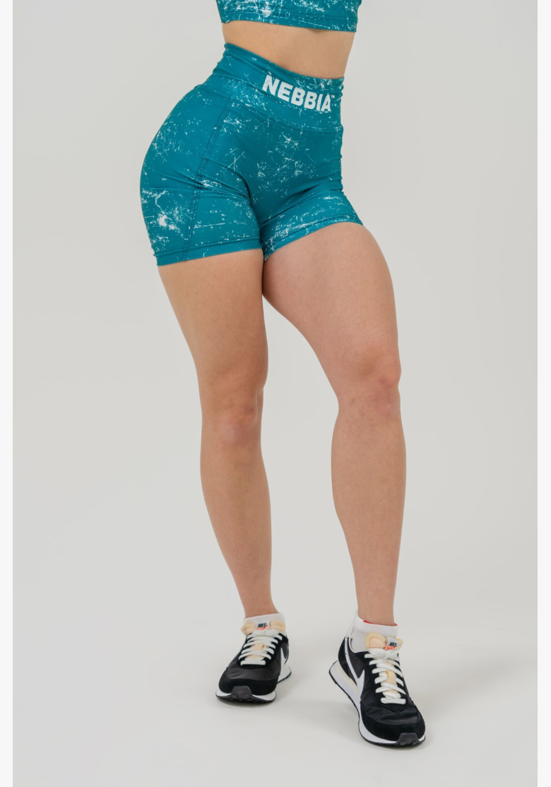 NEBBIA • 5" HAMMIES High-Waisted Leg Shorts Green • Nebshop.cz NEBBIA • 5" HAMMIES High-Waisted Leg Shorts Green • Nebshop.cz
