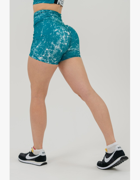 NEBBIA • 5" HAMMIES High-Waisted Leg Shorts Green • Nebshop.cz