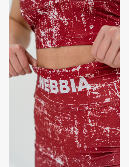 NEBBIA • Pantaloni shorts a vita alta 5″ HAMMIES rossi • Nebshop.cz