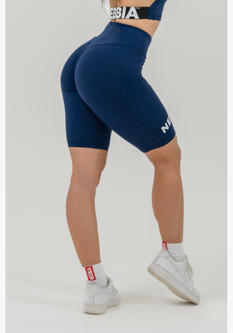 NEBBIA • 9″ SNATCHED high-waisted leggings shorts blue • Nebshop.cz NEBBIA • 9″ SNATCHED high-waisted leggings shorts blue • Nebshop.cz