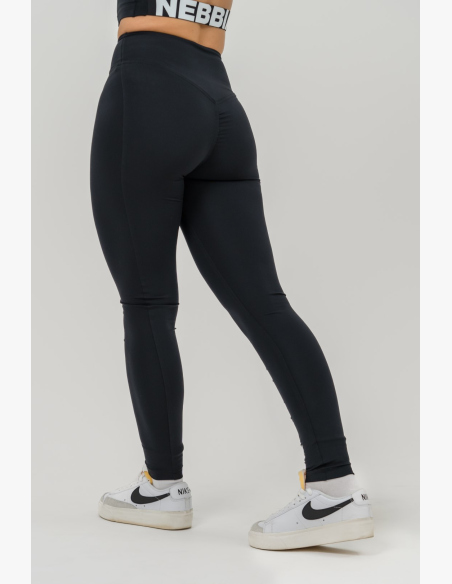 NEBBIA • NEBBIA Fitness leggings with high waist GLUTE CHECK black • Nebshop.com