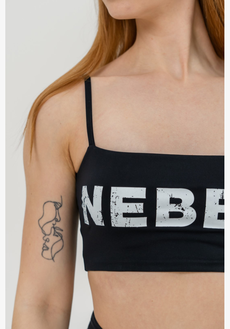 NEBBIA • NEBBIA Bandeau podprsenka BACK CHECK čierna • Nebshop.sk NEBBIA • NEBBIA Bandeau podprsenka BACK CHECK čierna • Nebshop.sk